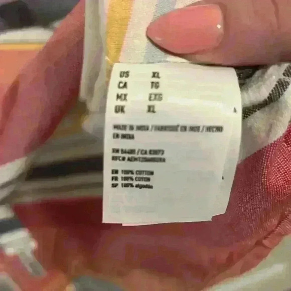 American Eagle Men’s Seriously Soft Striped Button up shirt size XL 100% Cotton - Picture 9 of 9